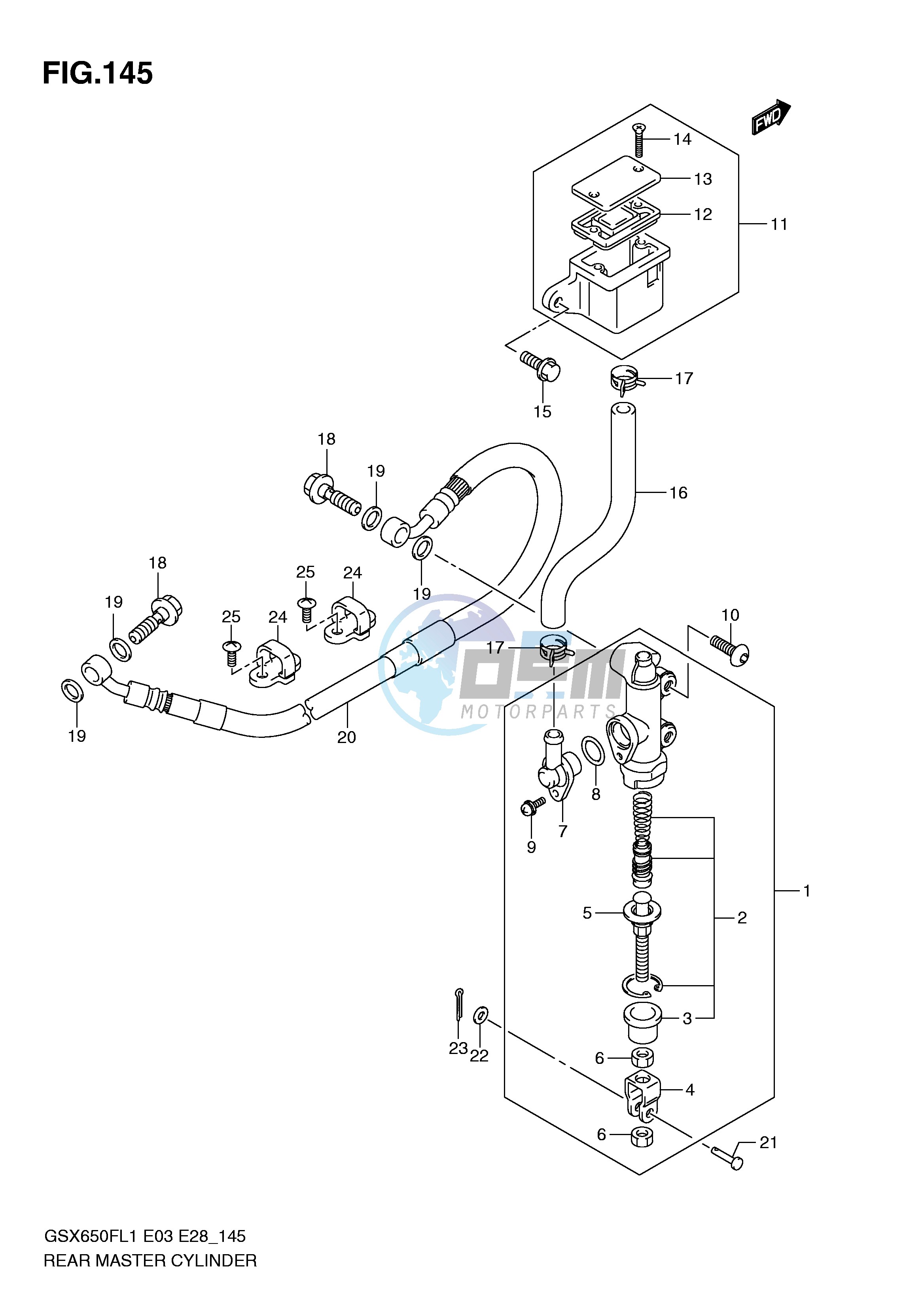 REAR MASTER CYLINDER (GSX650FL1 E3)