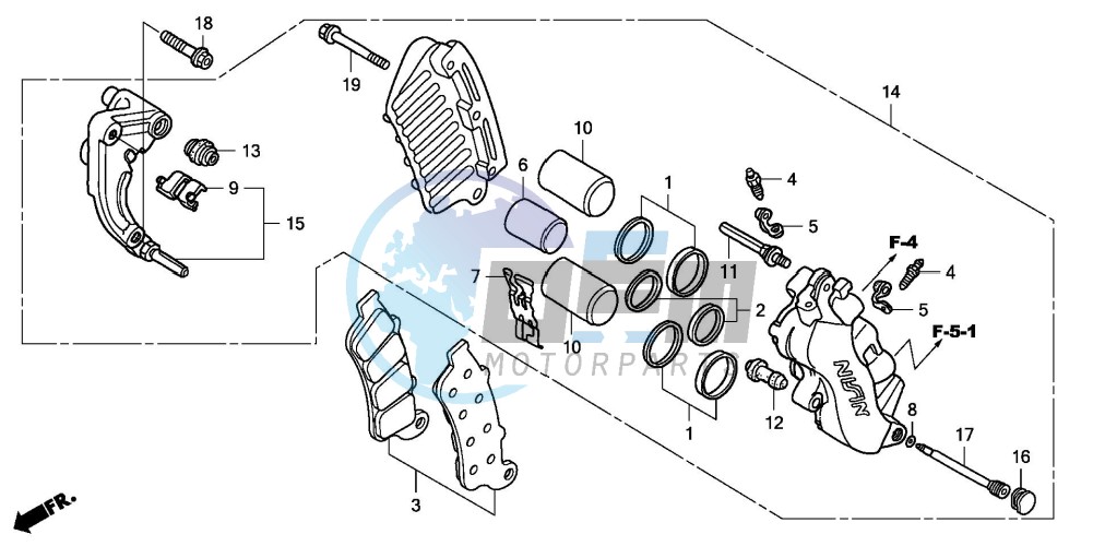 FRONT BRAKE CALIPER