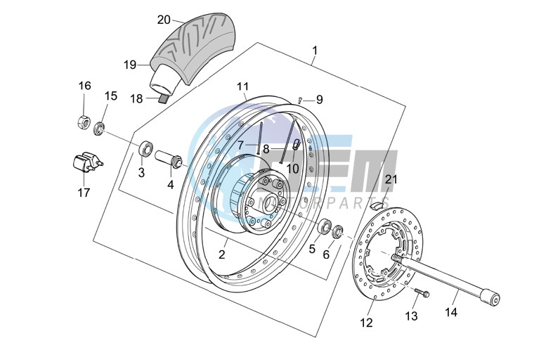 Rear wheel