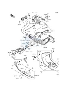 VERSYS_650_ABS KLE650FFF XX (EU ME A(FRICA) drawing Muffler(s)