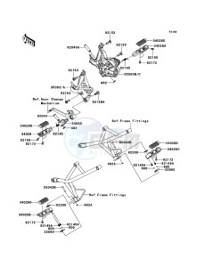 VERSYS_ABS KLE650DBF GB XX (EU ME A(FRICA) drawing Footrests