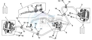 QUADRAIDER 600 drawing BRAKE CALIPER FOR / BRAKE LEVER / BRAKE LINES