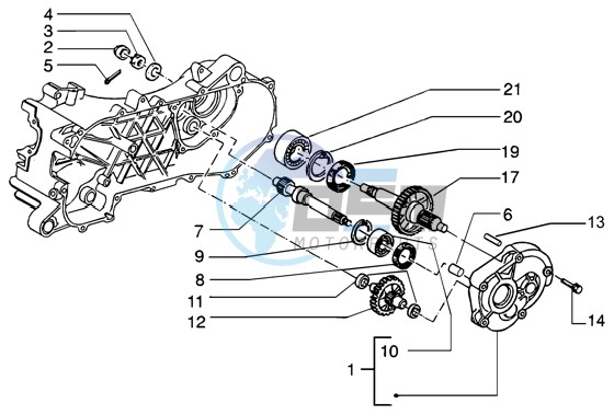 Rear wheel shaft