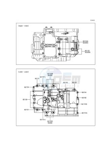 ER-6N ER650EDS XX (EU ME A(FRICA) drawing Crankcase Bolt Pattern