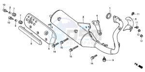 SFX50 drawing EXHAUST MUFFLER