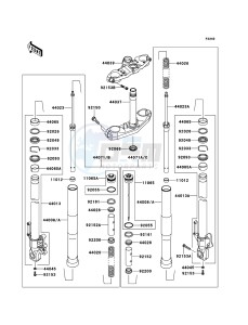 VERSYS KLE650A8F GB XX (EU ME A(FRICA) drawing Front Fork