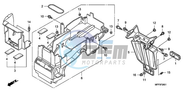 REAR FENDER (CB1300A/CB13 00SA)