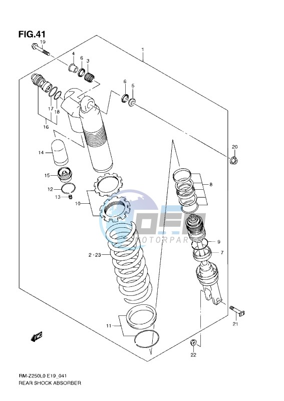 REAR SHOCK ABSORBER (L0-L1)