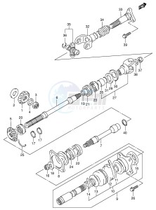 LT-A500F (E3-E28) drawing SECONDARY DRIVE (MODEL Y)