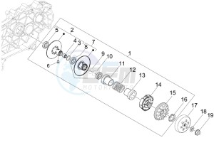 GTV 250 ie Navy drawing Driven pulley