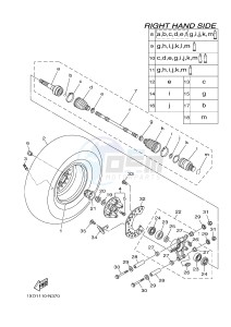 YXM700E YXM700PHE MP 700 EPS (1XP9) drawing REAR WHEEL 2