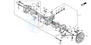 NX500 DOMINATOR drawing OIL PUMP