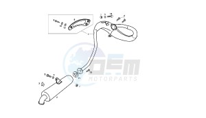 SENDA SM X-RACE - 50 CC EU2 drawing EXHAUST