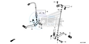 CB650FAH 2ED - (2ED) drawing PEDAL