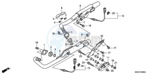 VT750CA9 Ireland - (EK / ST) drawing EXHAUST MUFFLER