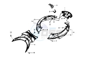 HD EU2 - 125 cc drawing SIDE COVERS