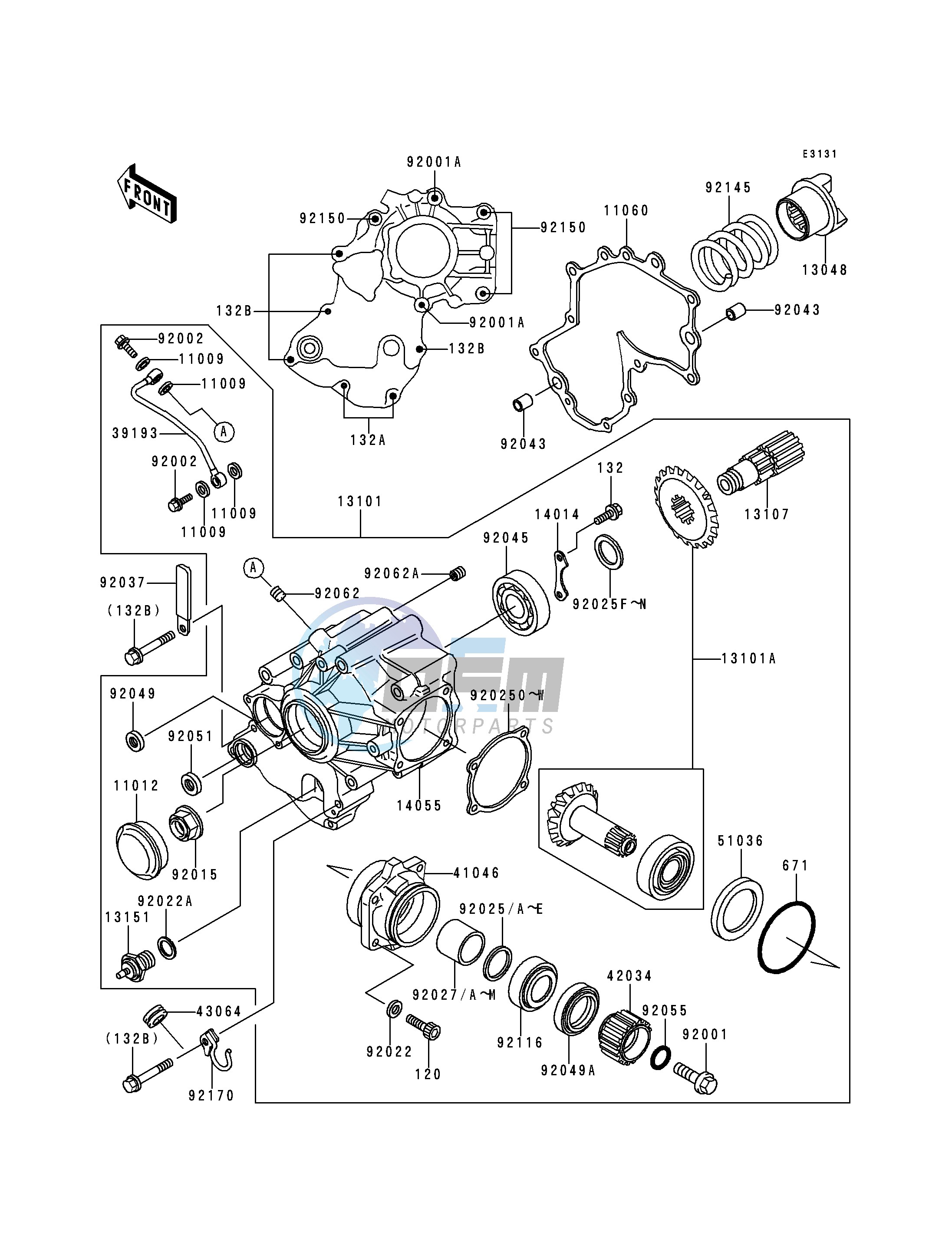 FRONT BEVEL GEAR