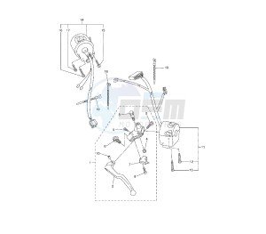 FZ6 FAZER S2 ABS 600 drawing HANDLE SWITCH AND LEVER