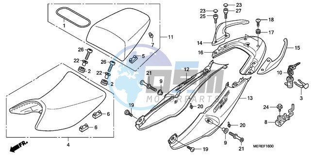 SEAT/SEAT COWL