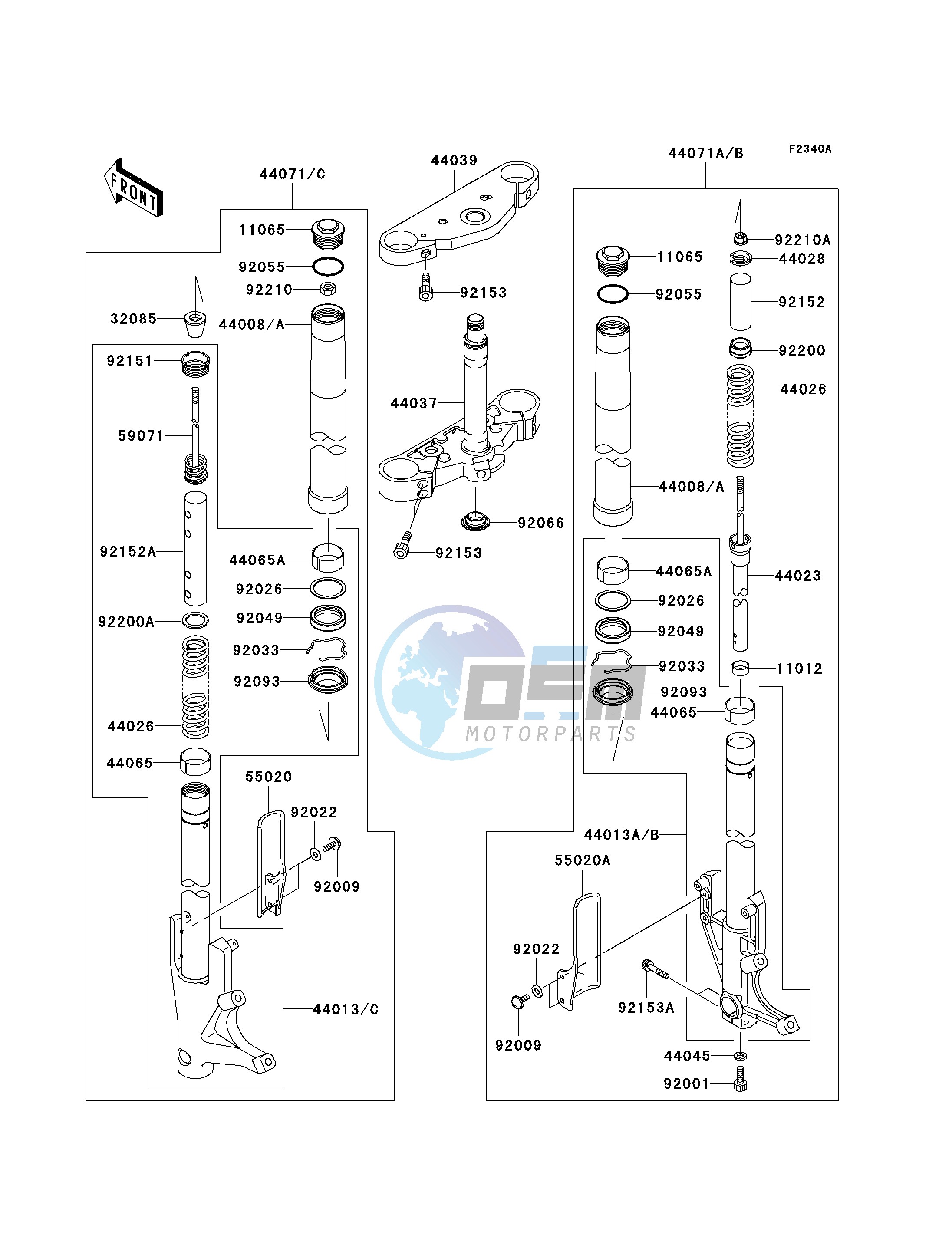 FRONT FORK -- B7F_B7FA_B8A_B8FA- -