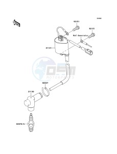 KX85 / KX85 II KX85A8F EU drawing Ignition System