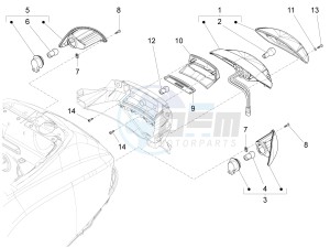 LX 125 4T 3V ie Taiwan drawing Tail light - Turn signal lamps