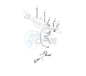 YZ 85 drawing HANDLE SWITCH AND LEVER