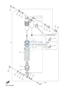 YZ250F (1SME 1SMJ 1SMK 1SML) drawing REAR SUSPENSION