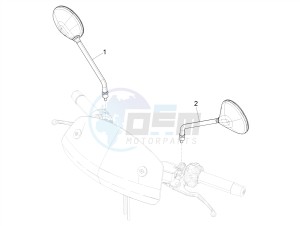 GTV 300 SEI GIORNI IE E4 ABS (EMEA) drawing Driving mirror/s