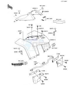 KLF 110 B [MOJAVE 110E] (B1-B2) [MOJAVE 110E] drawing FRONT FENDER-- S- -