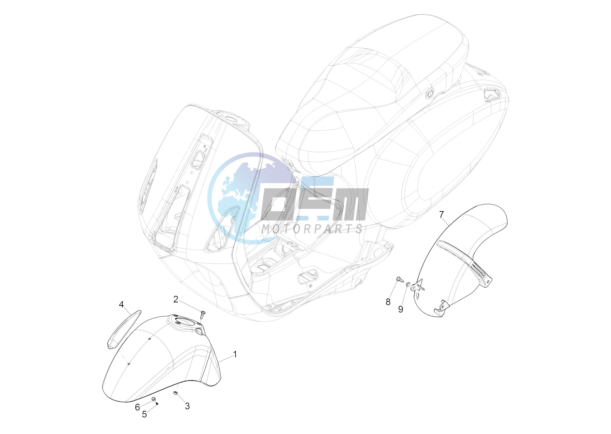 Wheel huosing - Mudguard