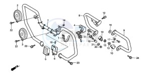 CBX750P2 drawing BUMPER