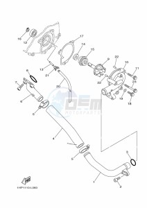 YFM700FWAD GRIZZLY 700 EPS (BDEE) drawing WATER PUMP