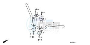 TRX500FPEA U / EC PS drawing HANDLE PIPE