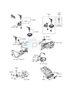 Z300 ER300AFF XX (EU ME A(FRICA) drawing Ignition Switch