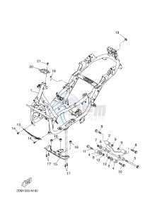 YP250R X-MAX 250 (2DL1 2DL1 2DL1 2DL1) drawing FRAME