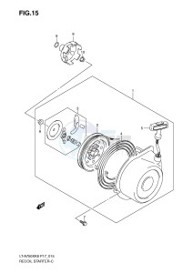 LT-A750X (P17) drawing RECOIL STARTER (LT-A750XK8 XZK8  XK9 XZK9)