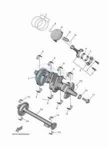 MT-09 MTN890 (B7N7) drawing CRANKSHAFT & PISTON