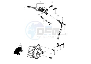 SHARK - 150 cc drawing FRONT BRAKE SYSTEM