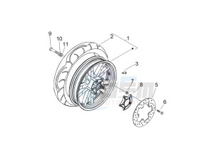 Beverly 250 (USA) USA drawing Rear Wheel