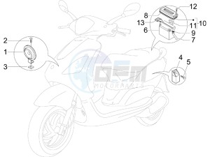 Fly 50 2t drawing Remote control switches - Battery - Horn