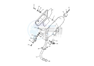 YP MAJESTY 150 drawing EXHAUST