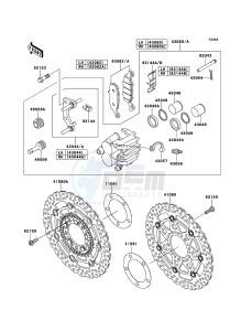 VERSYS KLE650B7F GB XX (EU ME A(FRICA) drawing Front Brake