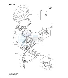 VL800 drawing SPEEDOMETER (VL800CUEL1 E19)