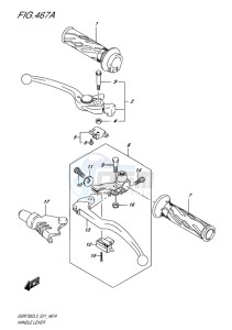 GSR750Z EU drawing HANDLE LEVER