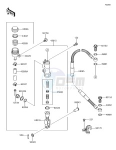 KX65 KX65AGF EU drawing Rear Master Cylinder