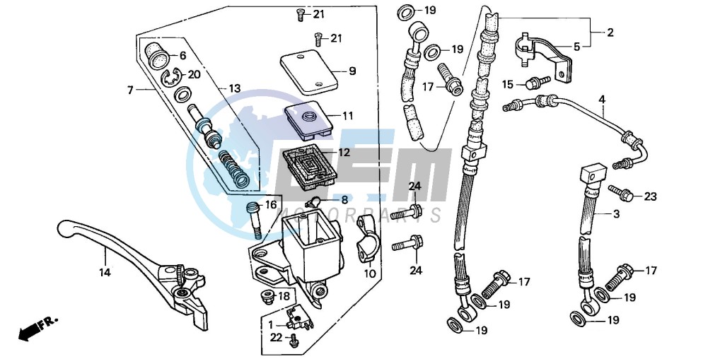 FRONT BRAKE MASTER CYLINDER (3)