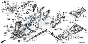 TRX500FM6G TRX680 Europe Direct - (ED) drawing FRAME BODY