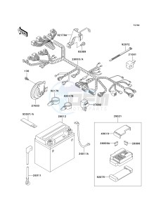 VN 800 A [VULCAN 800] (A6-A9) [VULCAN 800] drawing CHASSIS ELECTRICAL EQUIPMENT