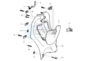 Liberty 50 drawing Front glove compartment